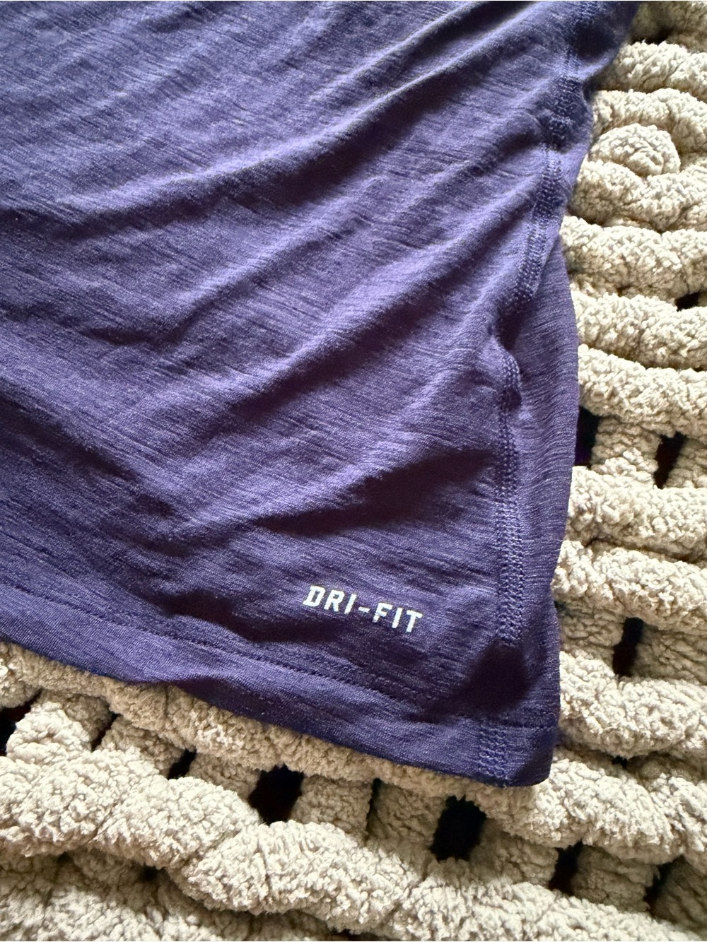 Nike Navy Blue Dri-FIT Racerback Tank Top - Picture 5 of 6